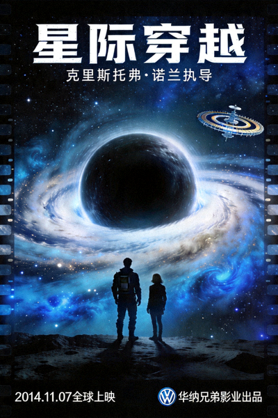 科幻动作大片《星际穿越》官方海报